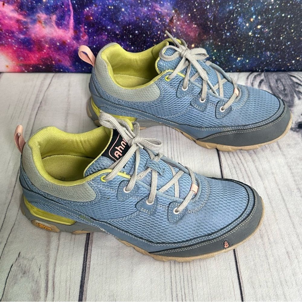 Ahnu Women's Blue and Gray Hiking Shoes
